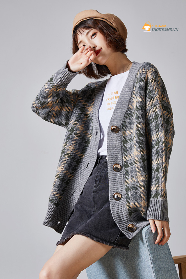 Áo khoác cardigan trẻ trung