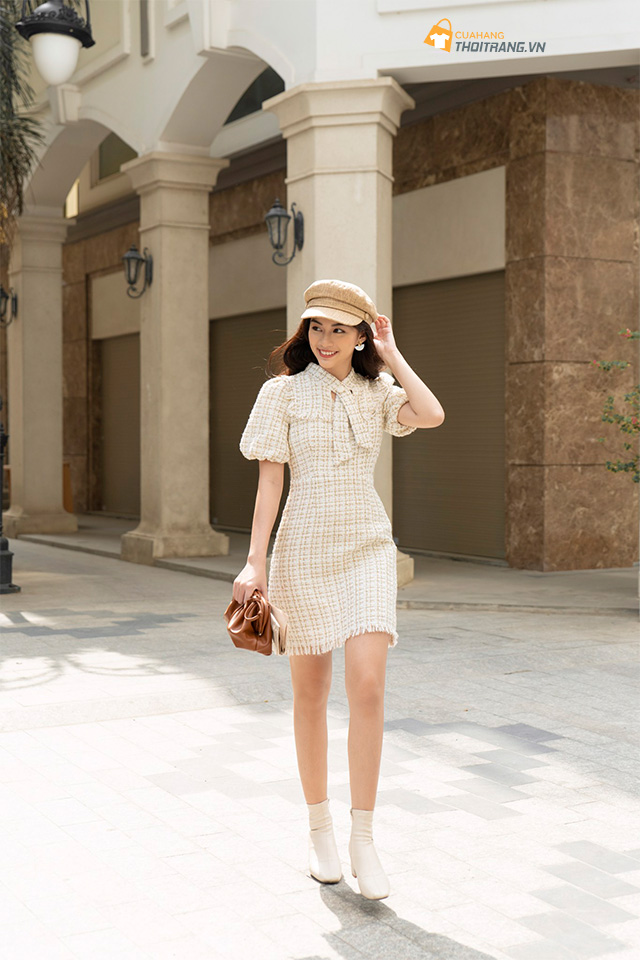 Váy dạ tweed sang chảnh