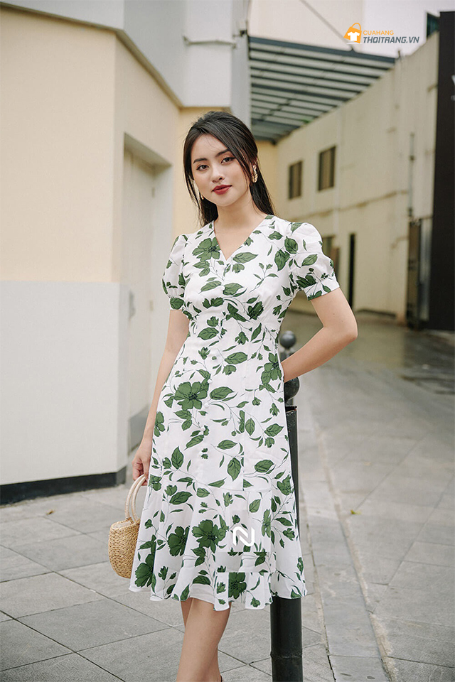 Váy hoa Vintage dịu dàng
